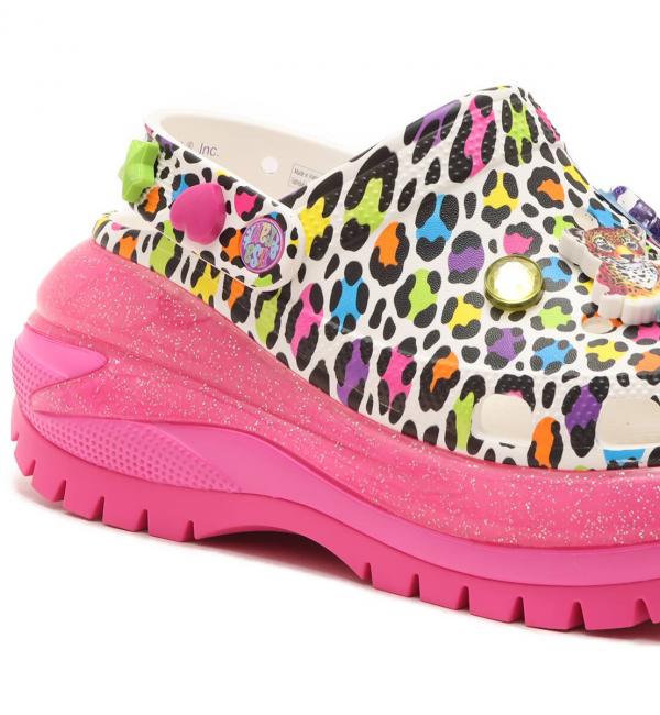 crocs Lisa Frank(TM) Mega Crush Clog Pink 23FW-I|atmos pink