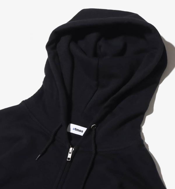 atmos small Logo Zip Up Hooded Sweatshirt BLACK 23SU-I