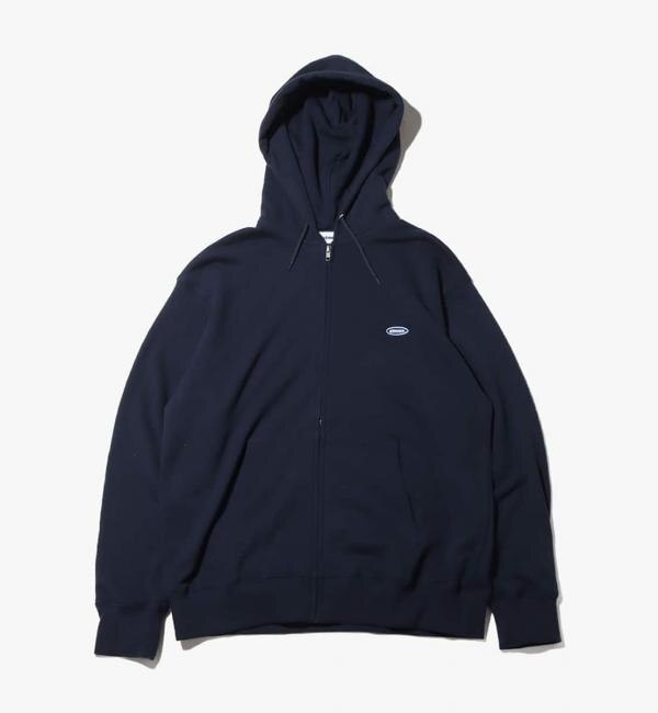 atmos small Logo Zip Up Hooded Sweatshirt NAVY 23SU-I