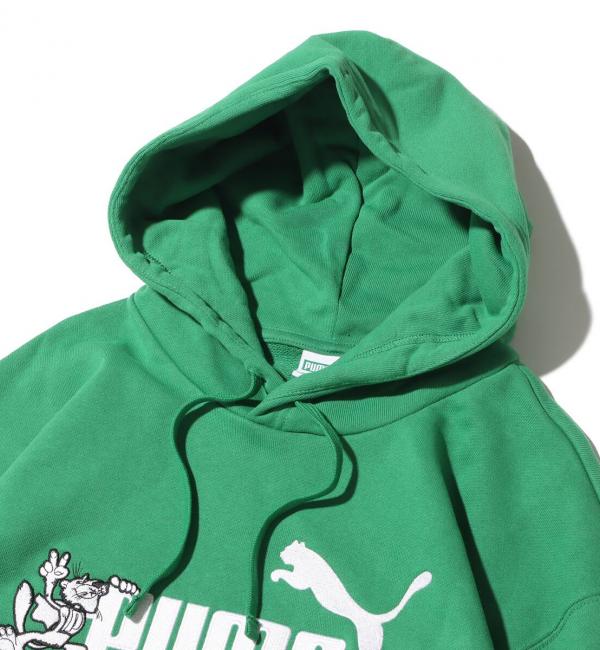 PUMA CLASSICS NO.1 LOGO CELEBRATION HOODIE TR ARCHIVE GREEN 23FA-I