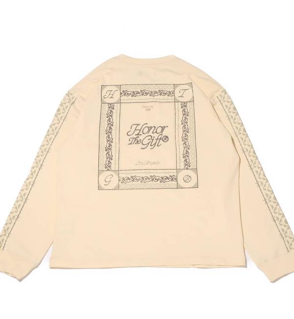 HONOR THE GIFT HTG PATTERN L/S BEIGE 23HO-I|atmos pink(アトモス