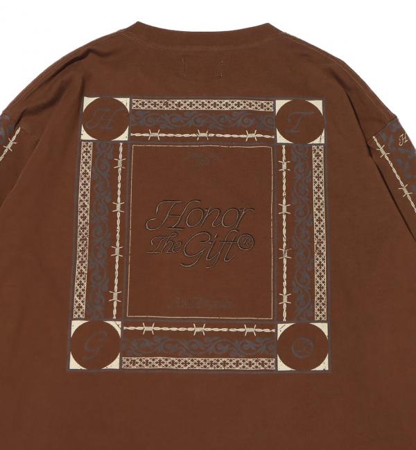 HONOR THE GIFT HTG PATTERN L/S BROWN 23HO-I