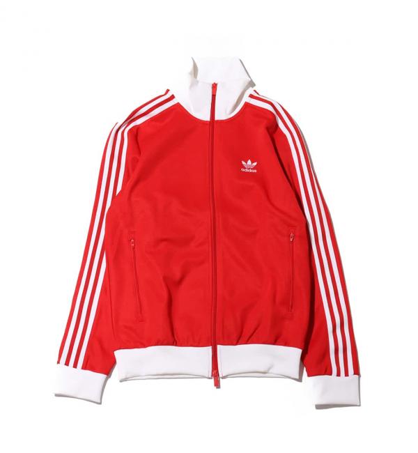 Adidas track shop top red