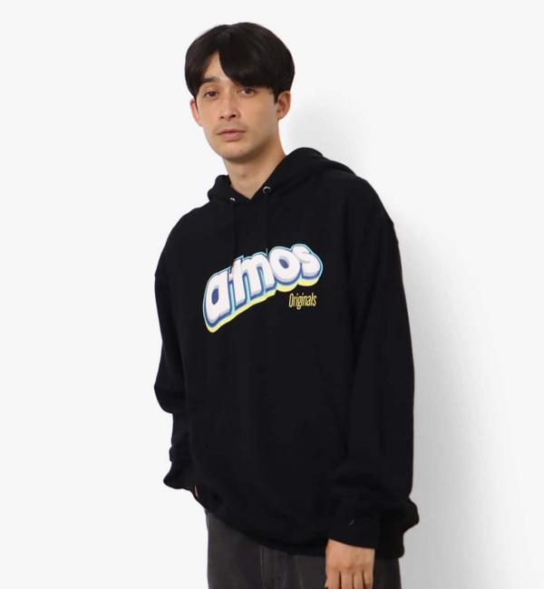 atmos LOGO Hooded Sweatshirt BLACK 23FA-I