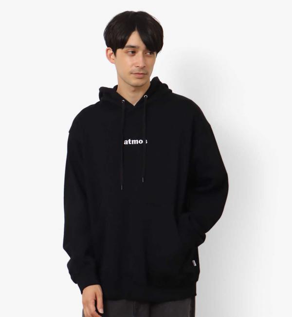 atmos Embroidery Classic Logo Hooded Sweatshirt BLACK 23FA-I