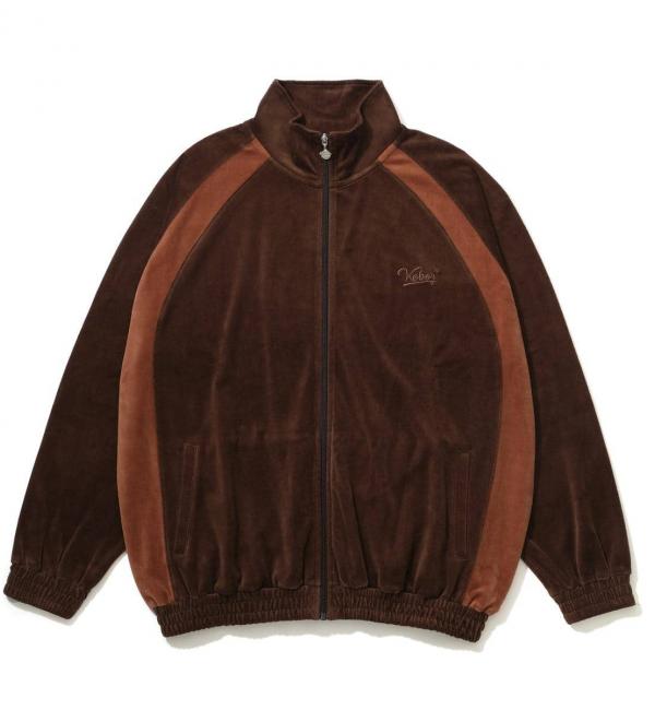 KEBOZ VELOUR TRACK JACKET BROWN 23FA-I