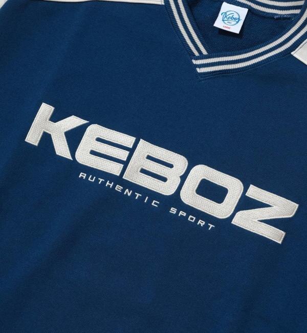 KEBOZ KAC SPORTS SWEAT V NECK NAVY 23FA-I|atmos pink(アトモス