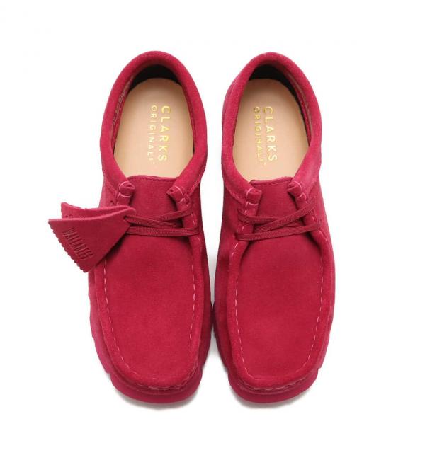 Clarks Wallabee.GTX Berry Suede Berry Suede 23HO-I|atmos pink