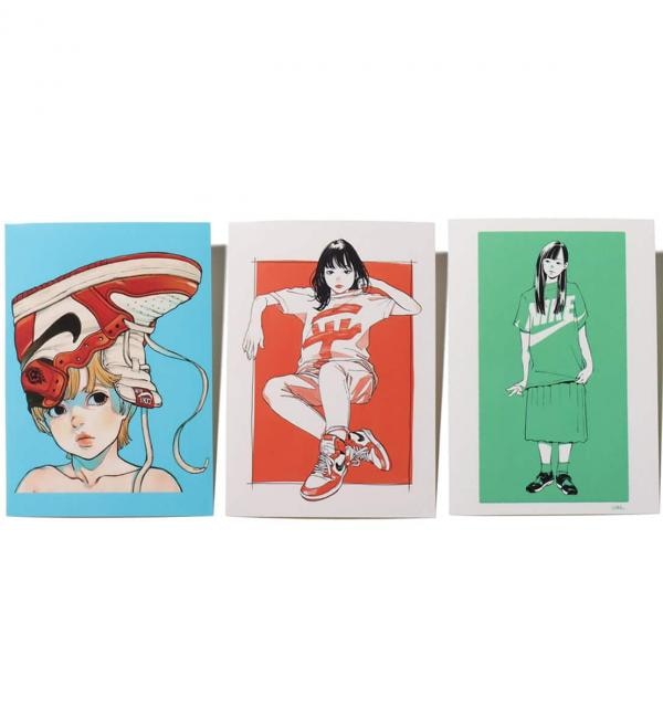 【アトモス　ピンク/atmos pink】 Anicoremix Gallery Sneaker GIRL sticker (3Pセット) 001 マルチ 21SP-I
