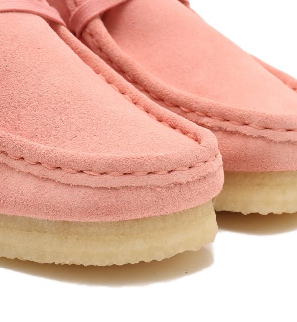 Clarks pink shop suede shoes