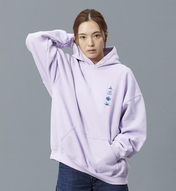 LIBERAIDERS LR ROSE HOODIE LAVENDER 24SP-I|atmos pink(アトモス 