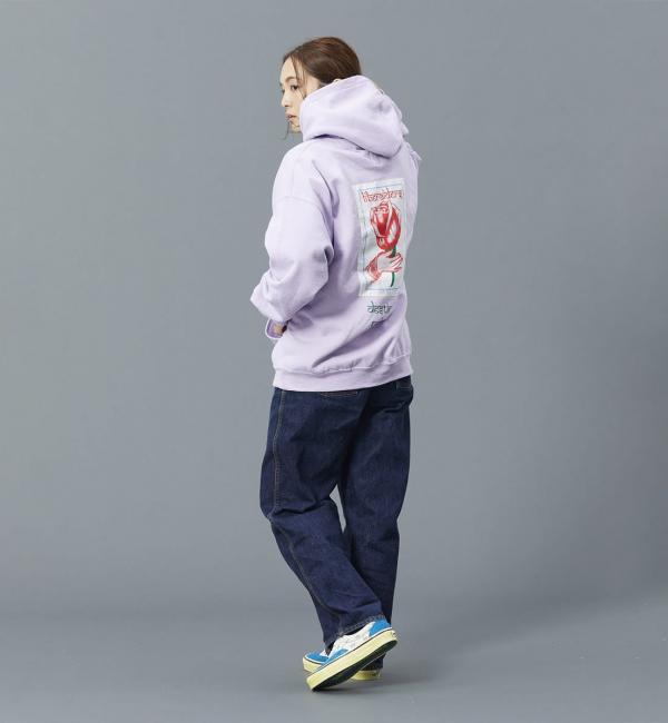 LIBERAIDERS LR ROSE HOODIE LAVENDER 24SP-I|atmos pink(アトモス 