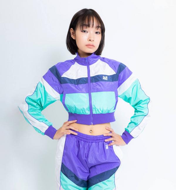 atmos pink × ANGEL BLUE 総柄 ロゴ ニットブルゾン - atlacasaazul.com