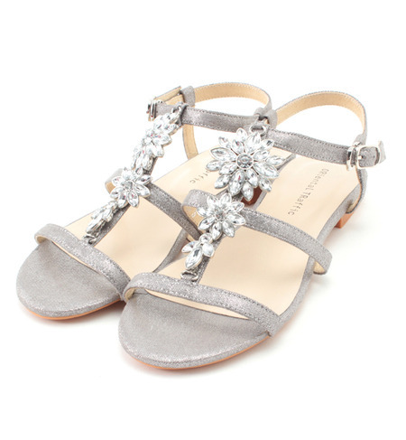 【SALE！9/1(月)12時まで】フラワービジューサンダル