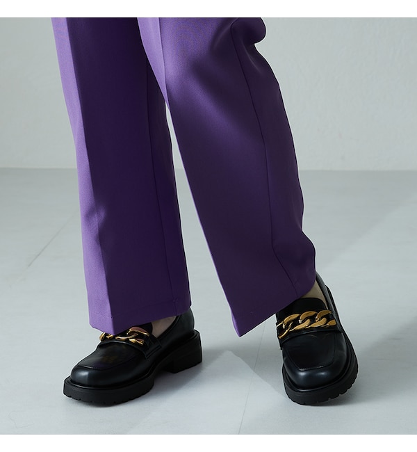 オリエンタルトラフィック　チロリアンシューズ　紫　パープル　靴