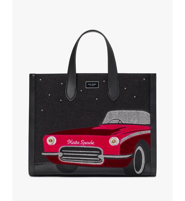 スペード フラワー ジャカード ストライプ マンハッタン スモール トート|kate spade new york(ケイトスペード ニューヨーク)の通販｜アイルミネ