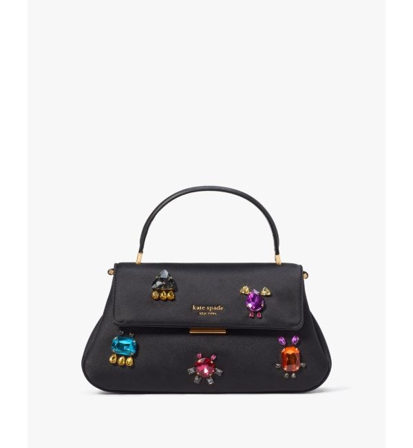 グレース エンベリッシュド サテン スモール トップ ハンドル バッグ|kate spade new york(ケイトスペード ニューヨーク)の通販｜アイルミネ