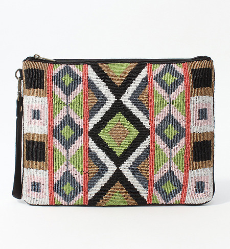 インドビーズ・ストラップ付ミニタブレットケース