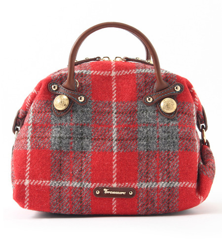 【トプカピ/TOPKAPI】 ハリスツイード・ボタン付き２WAYミニボストンバッグ [送料無料]