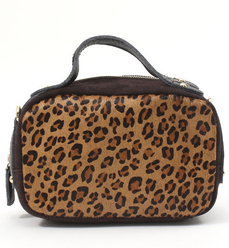 カウヘアースエードコンビ・２WAYミニボストンバッグ