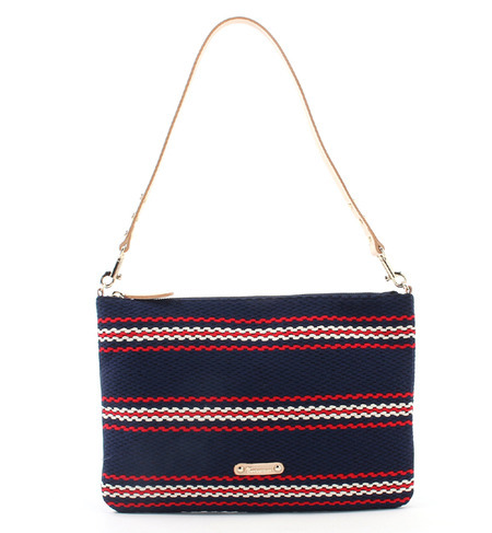 『Maria Kent』ボーダー柄2WAYクラッチバッグ