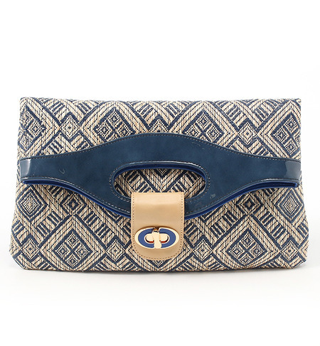 アラベスク柄2WAYクラッチバッグ