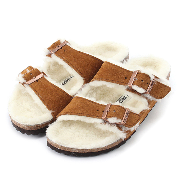 17fw Arizona アリゾナ ファーライナー ブラウン ミンク Women Birkenstock ビルケンシュトック の通販 アイルミネ