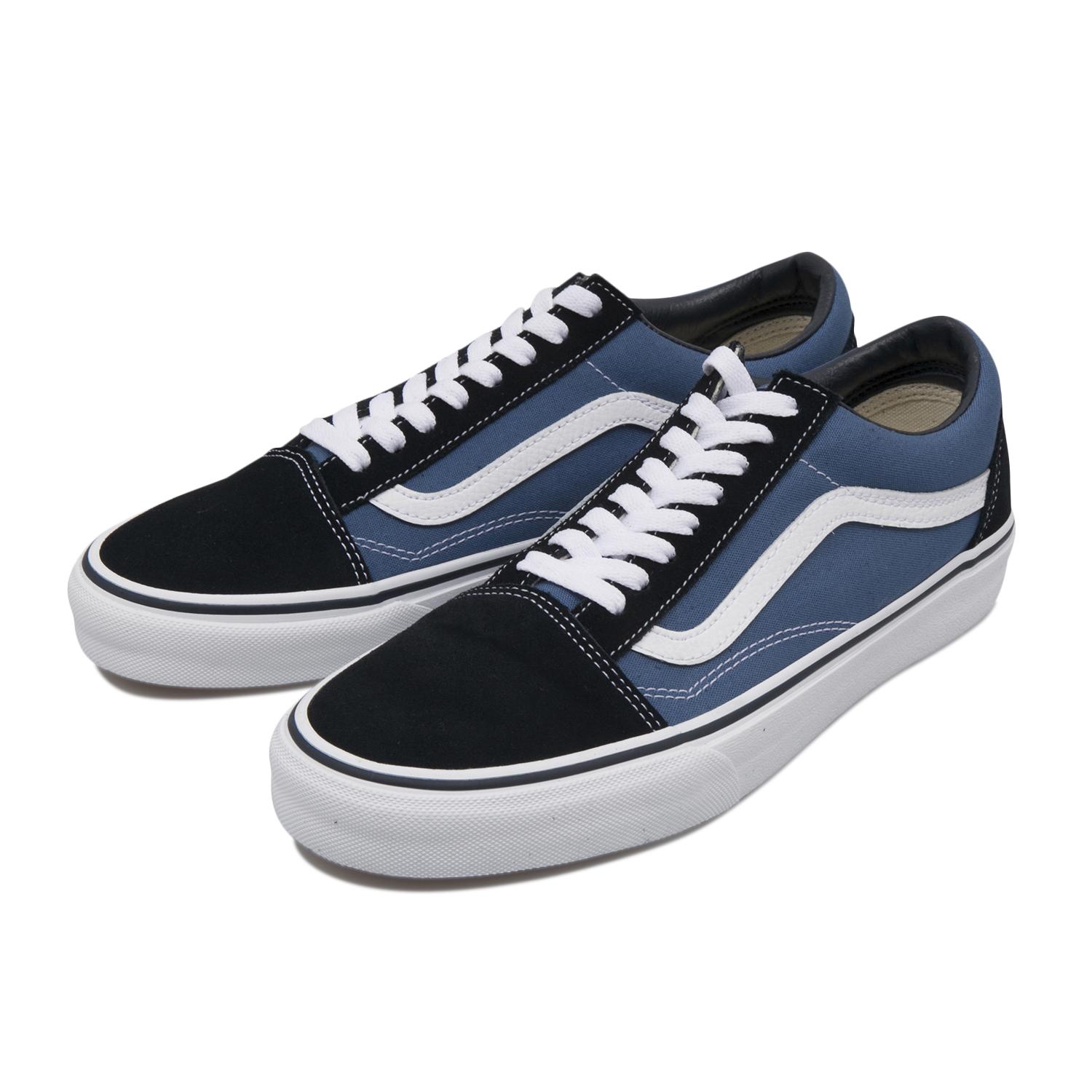 Vans blue and 2024 black old skool