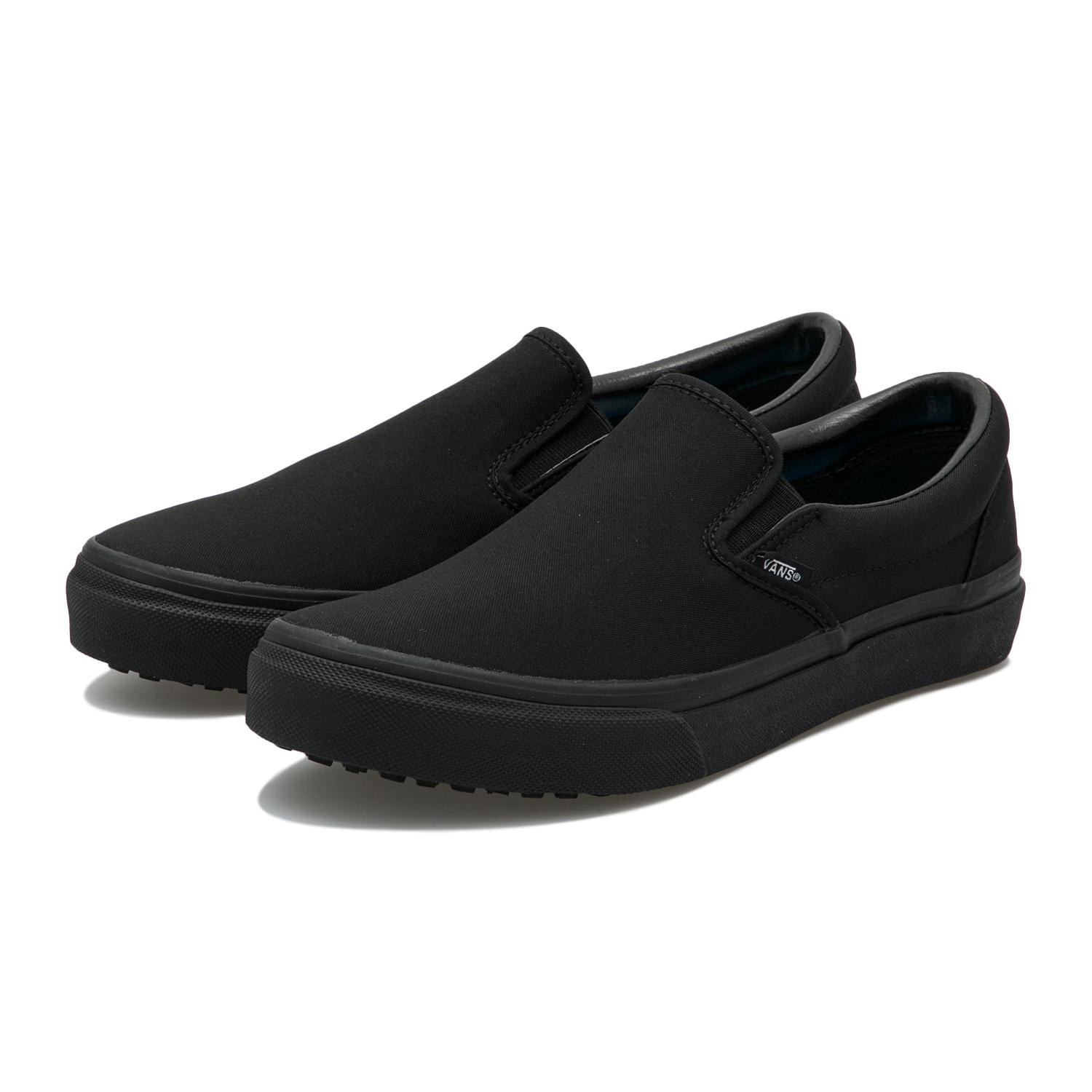 Vans full 2024 black slip on