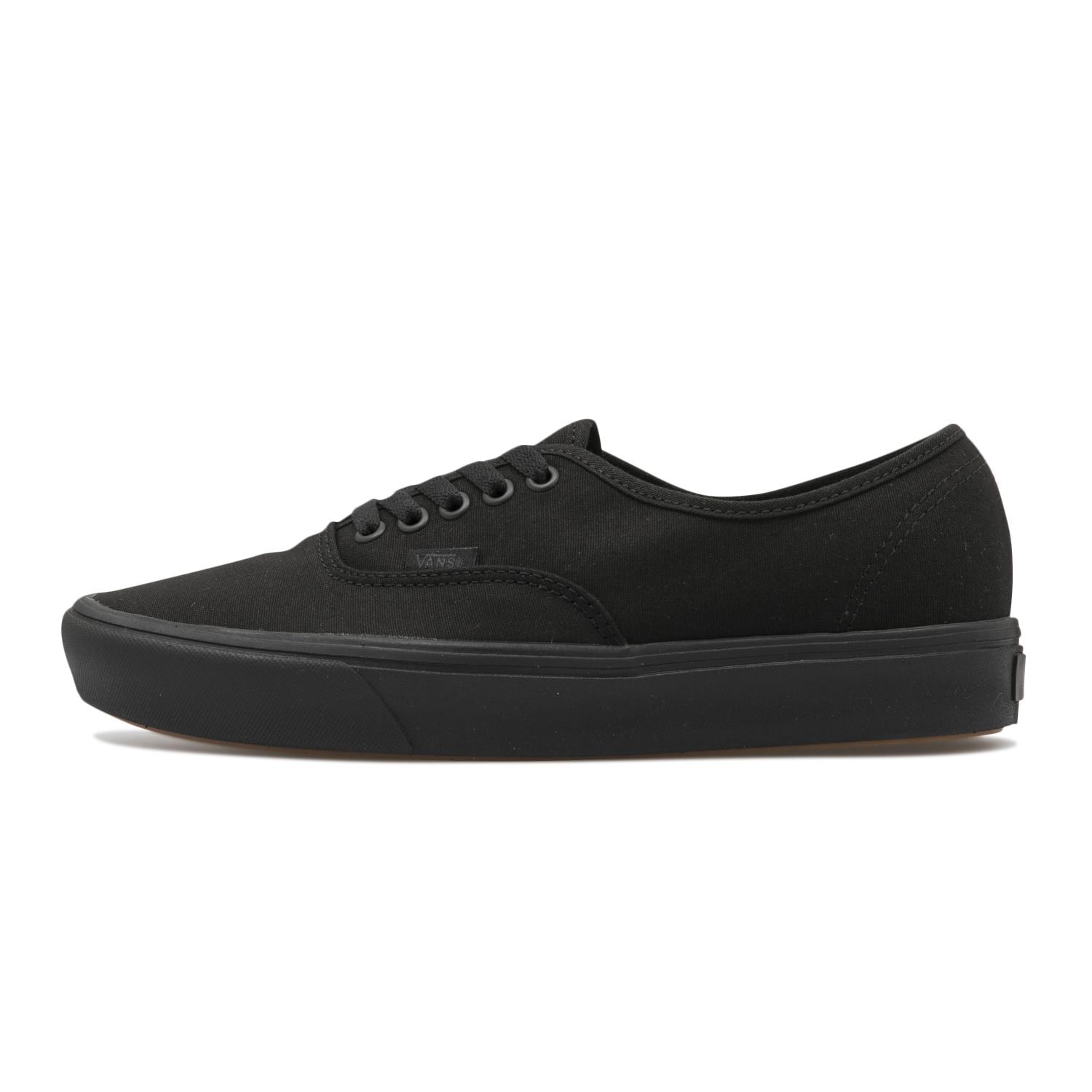 Vans authentic black and sale black