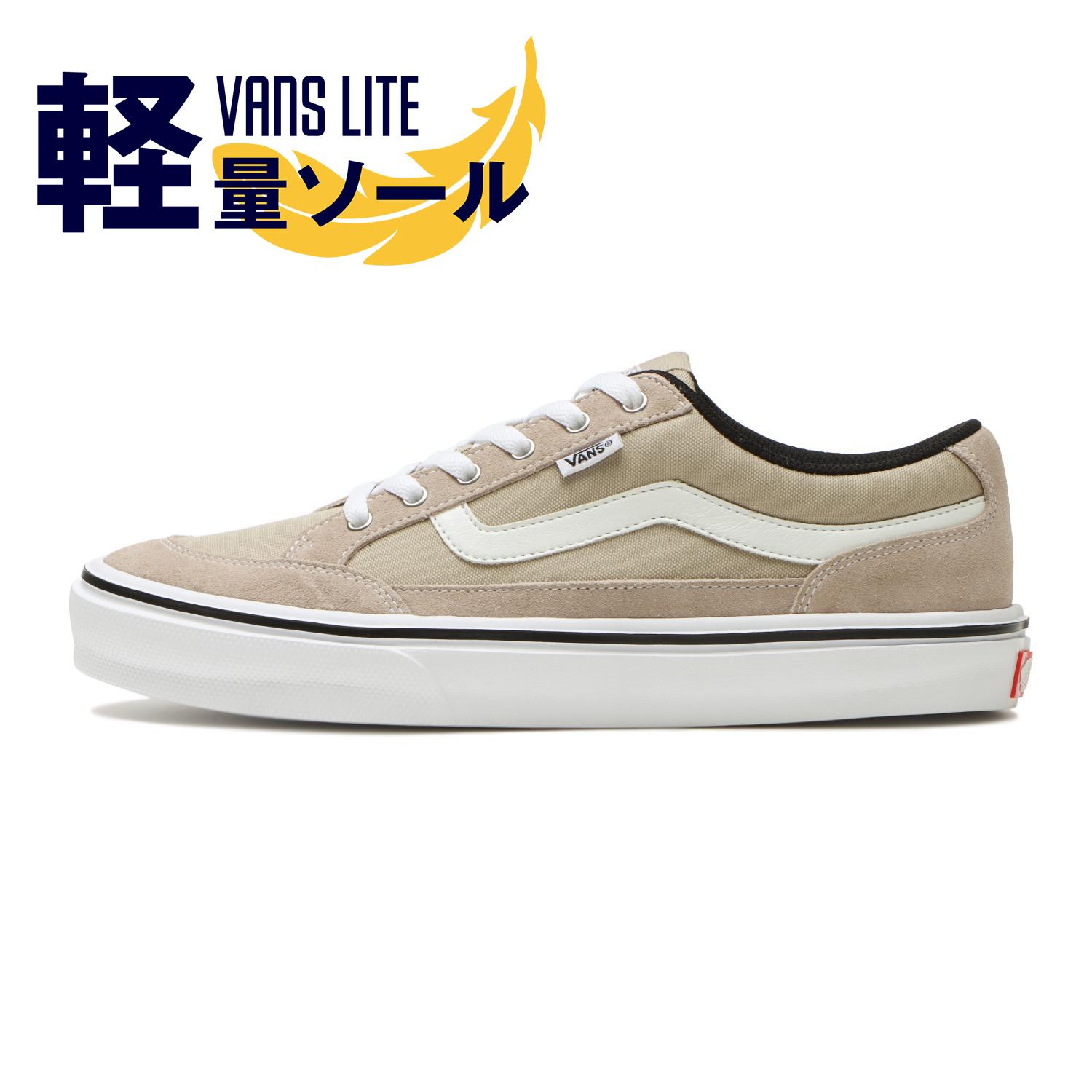 VANS ヴァンズファルケン ベージュ 24.5cmスニーカー - スニーカー