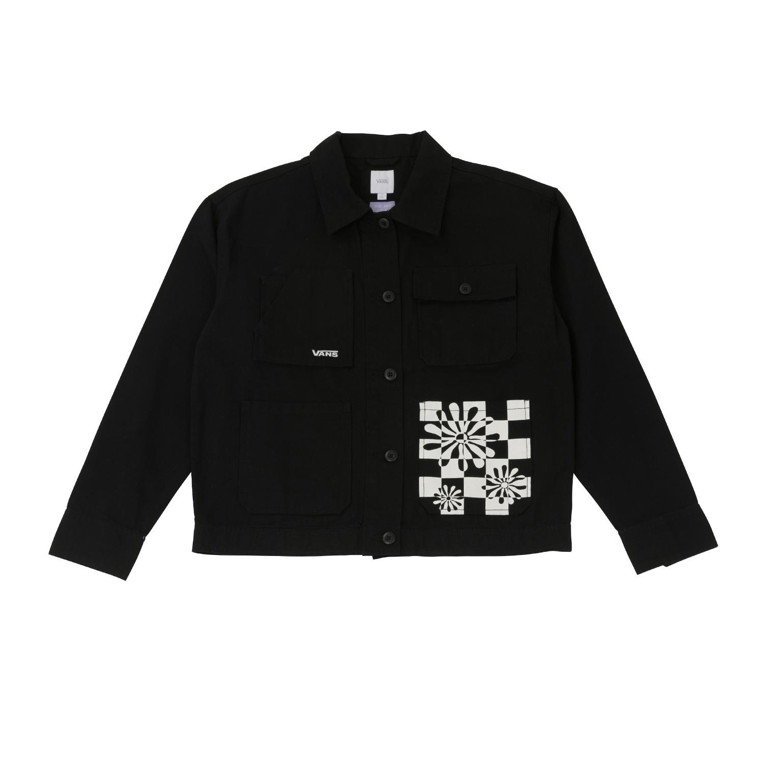 Vans black denim jacket sale