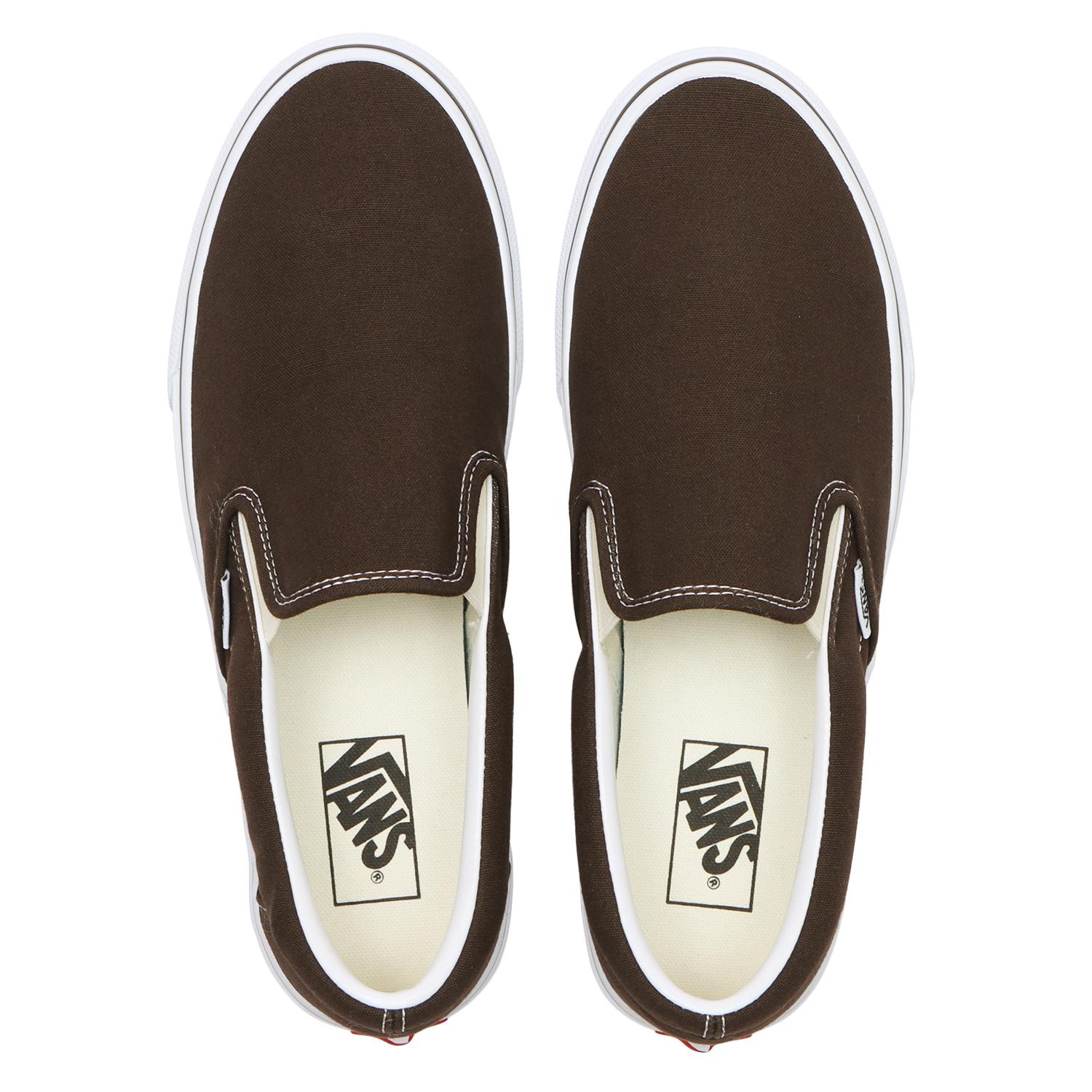 Vans espresso shop slip ons