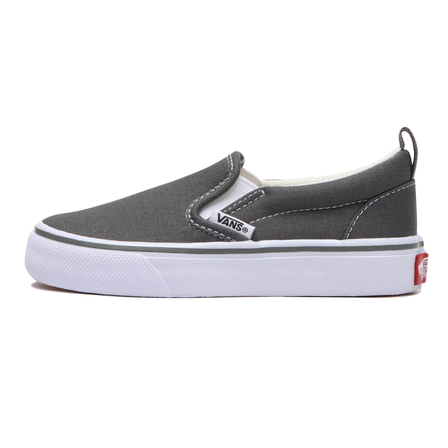 Charcoal grey slip on new arrivals vans