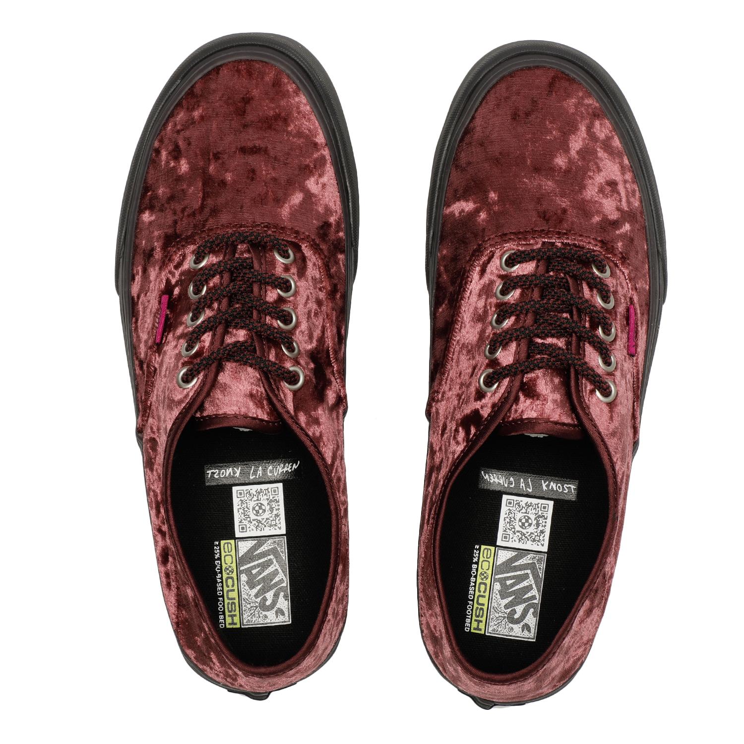 Vans authentic shop platform red velvet