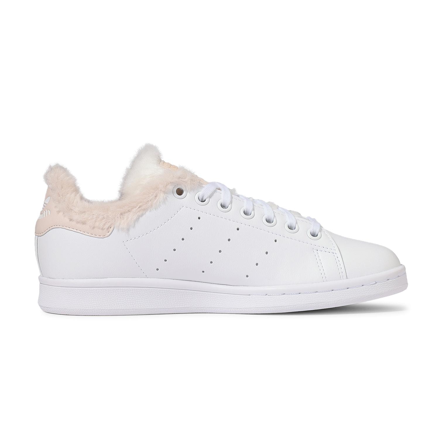 Adidas stan smith j white metallic sale