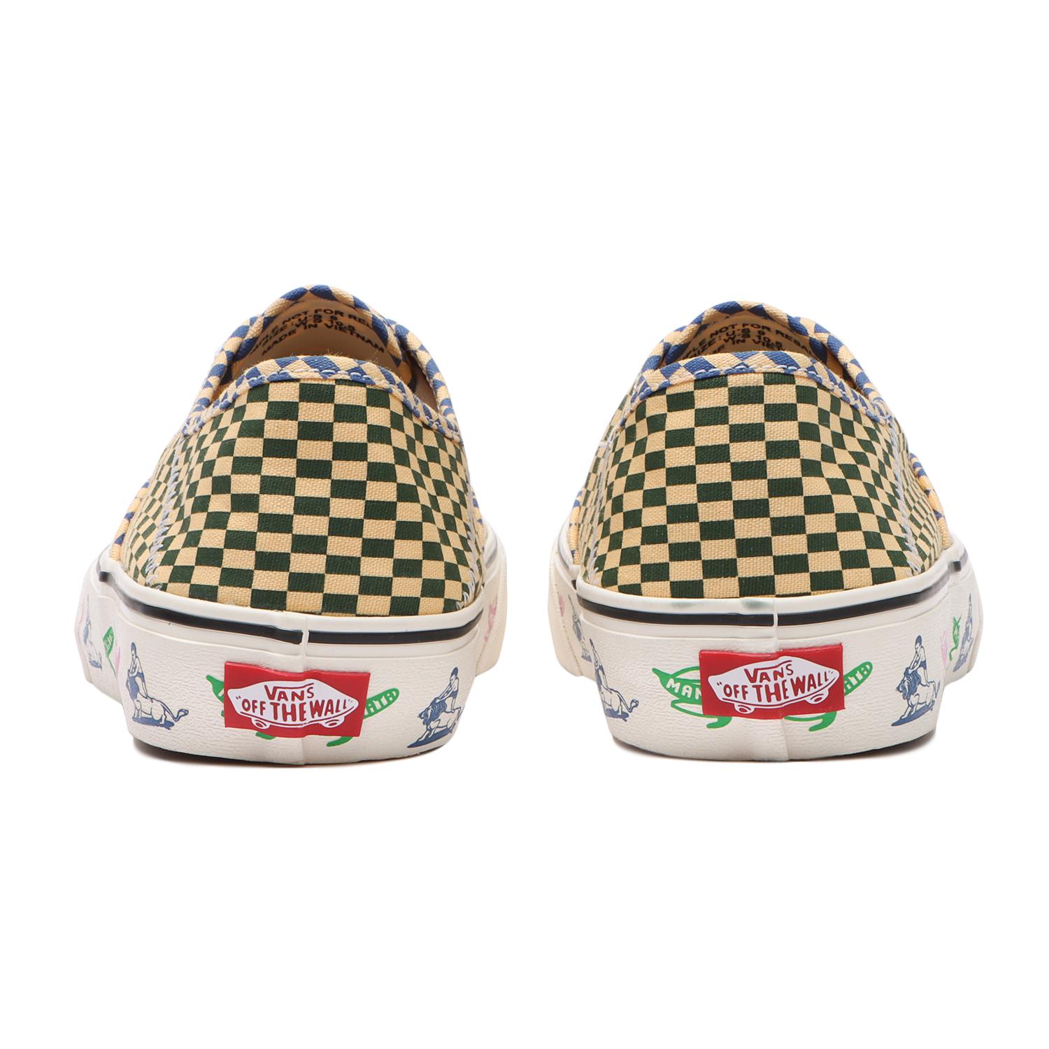 Vans authentic 2024 checkerboard yellow