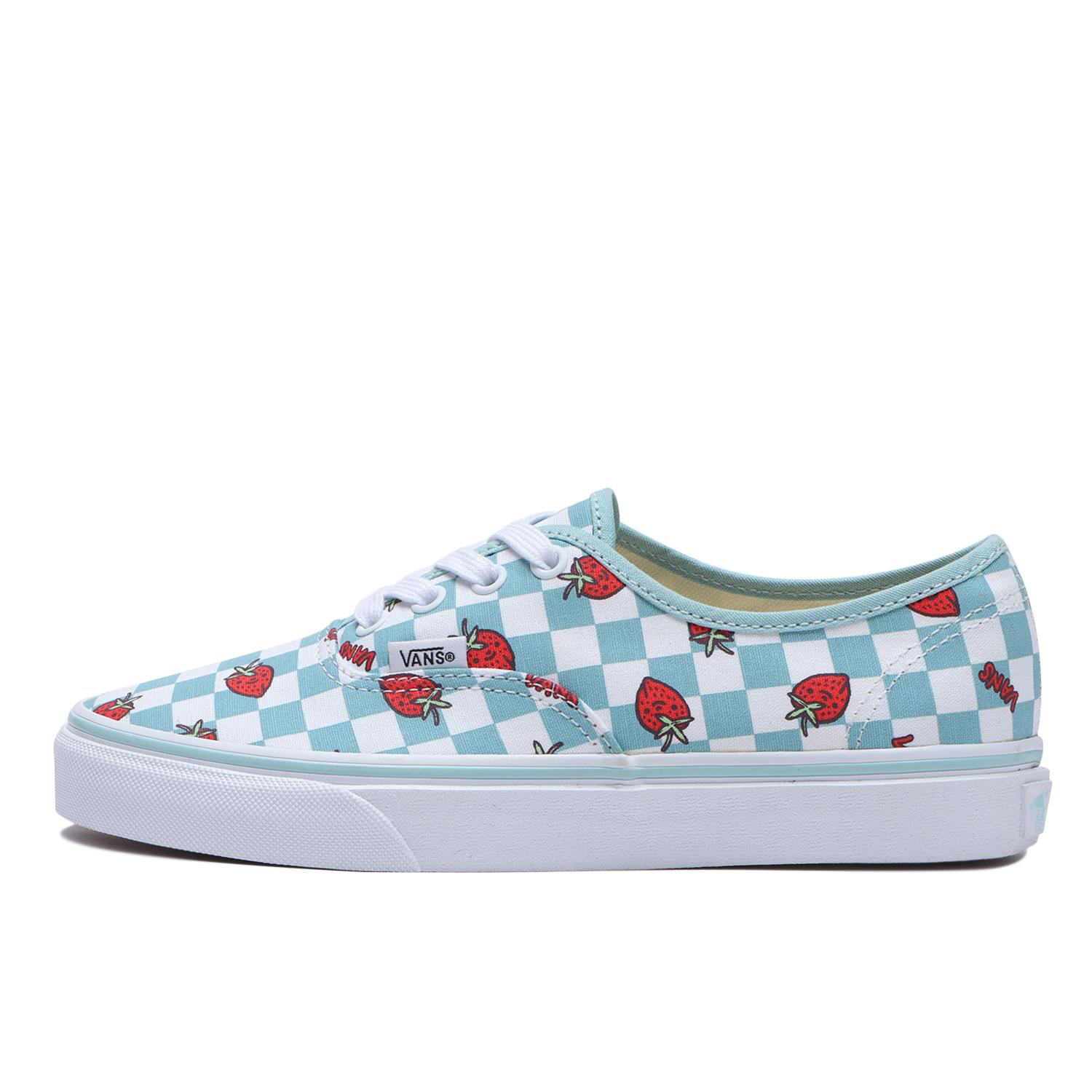 Vans authentic checkerboard outlet red blue