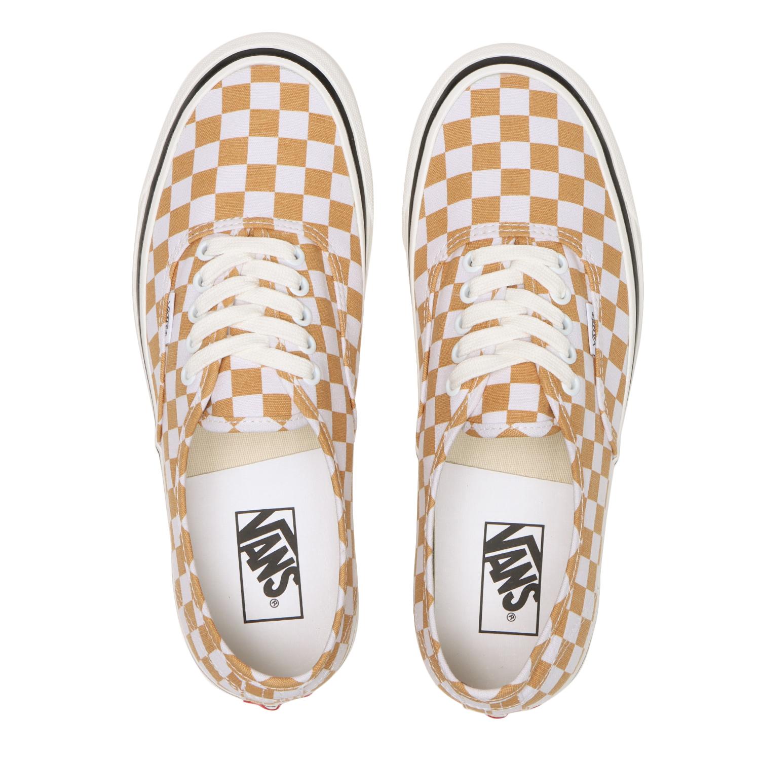 Vans authentic checkerboard discount yellow