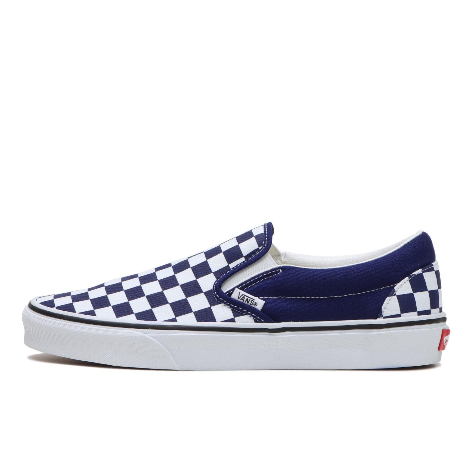 Vans classic on sale navy slip on