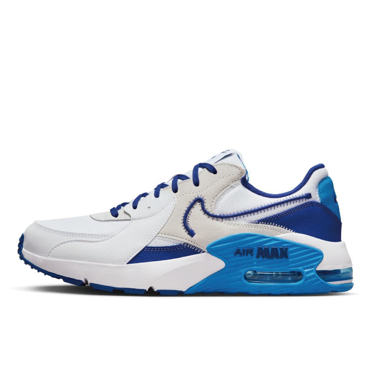 Nike air max navy blue and white on sale