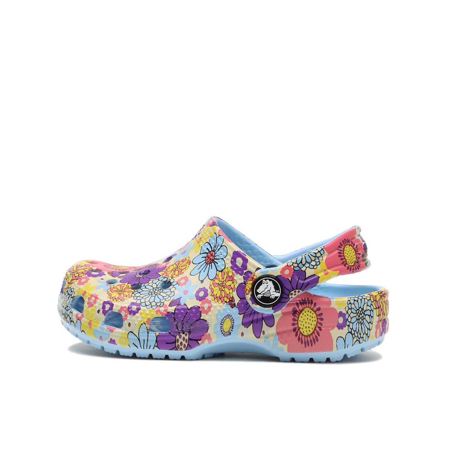 Floral sales print crocs