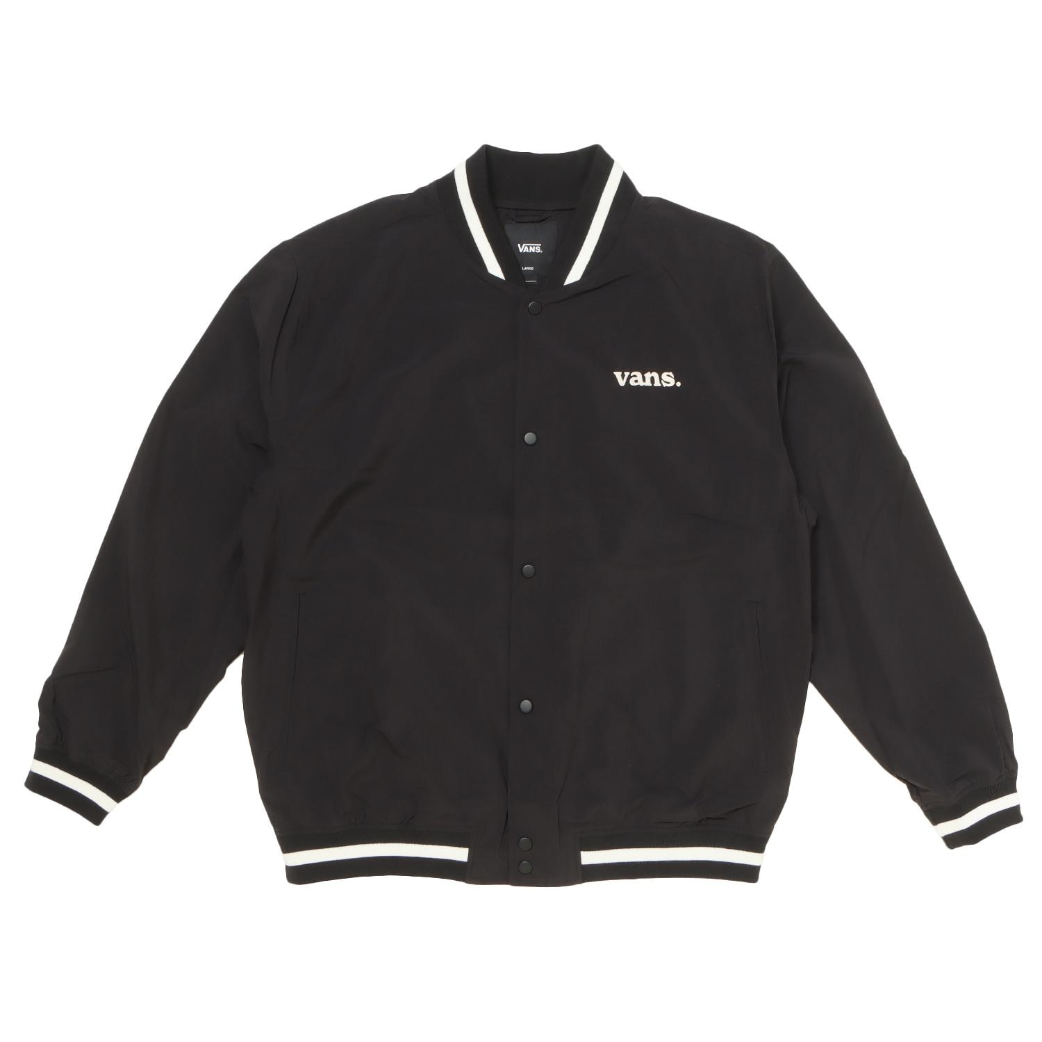 Vans black bomber clearance jacket