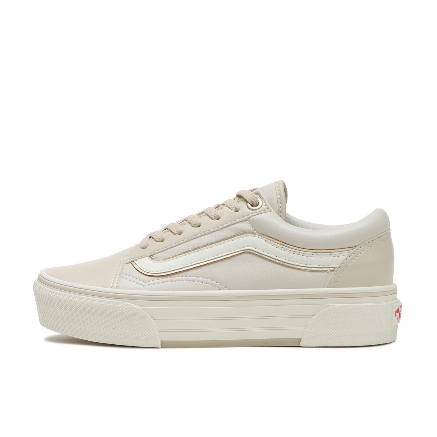 Vans old skool platform beige hotsell