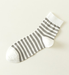 【タビオ/Tabio】 均等ボーダーショートソックス [3000円(税込)以上で送料無料]