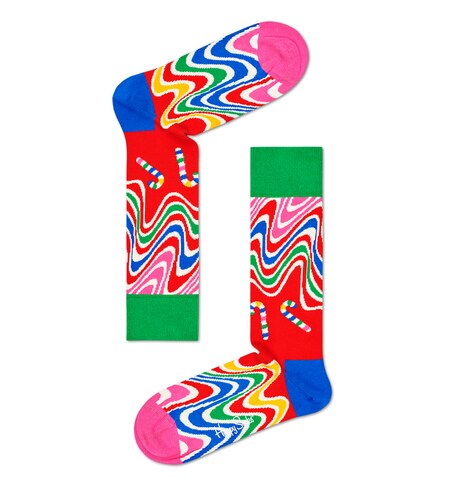 Psychedelic Candy Cane Sock Happy Socks ハッピーソックス の通販 アイルミネ