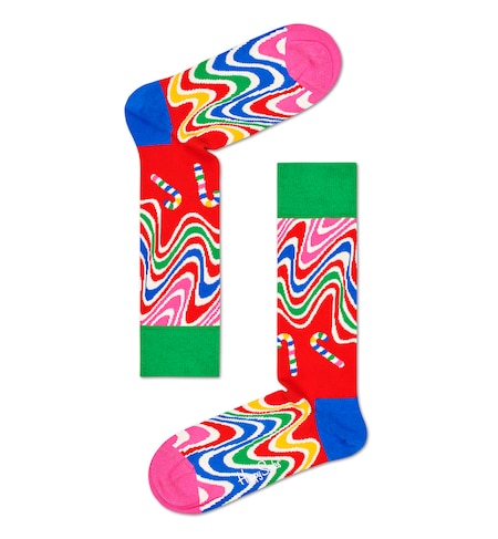 Psychedelic Candy Cane Sock Happy Socks ハッピーソックス の通販 アイルミネ