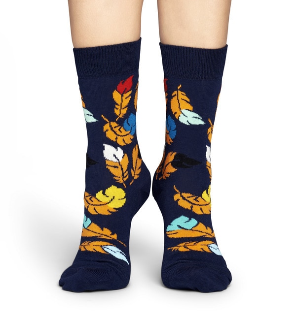 【ハッピー ソックス/Happy Socks】 Feather [3000円(税込)以上で送料無料]