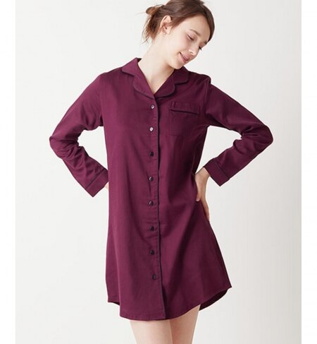 ﾊﾟｼﾞｬﾏ ﾙｰﾑｳｪｱ コットン シャツドレス Cotton Shirt Dress C233