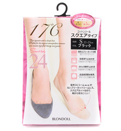 【ジュウナナドシー バイ ブロンドール/17℃ by Blondoll】 (フットカバー)フリーカットコットンソールスクエア(クッションなし)Sサイズ(22-23cm) [3000円(税込)以上で送料無料]